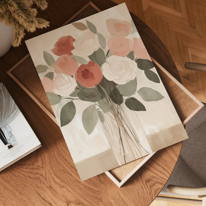 Sunset Over Lavender Fields Poster