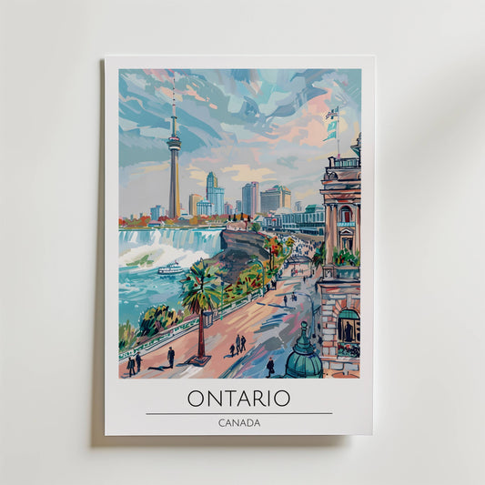 Ontario Skyline Falls Poster