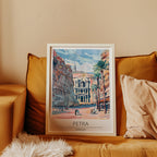 Petra Desert Heritage Poster