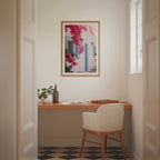 Mediterranean Bloom Terrace Poster