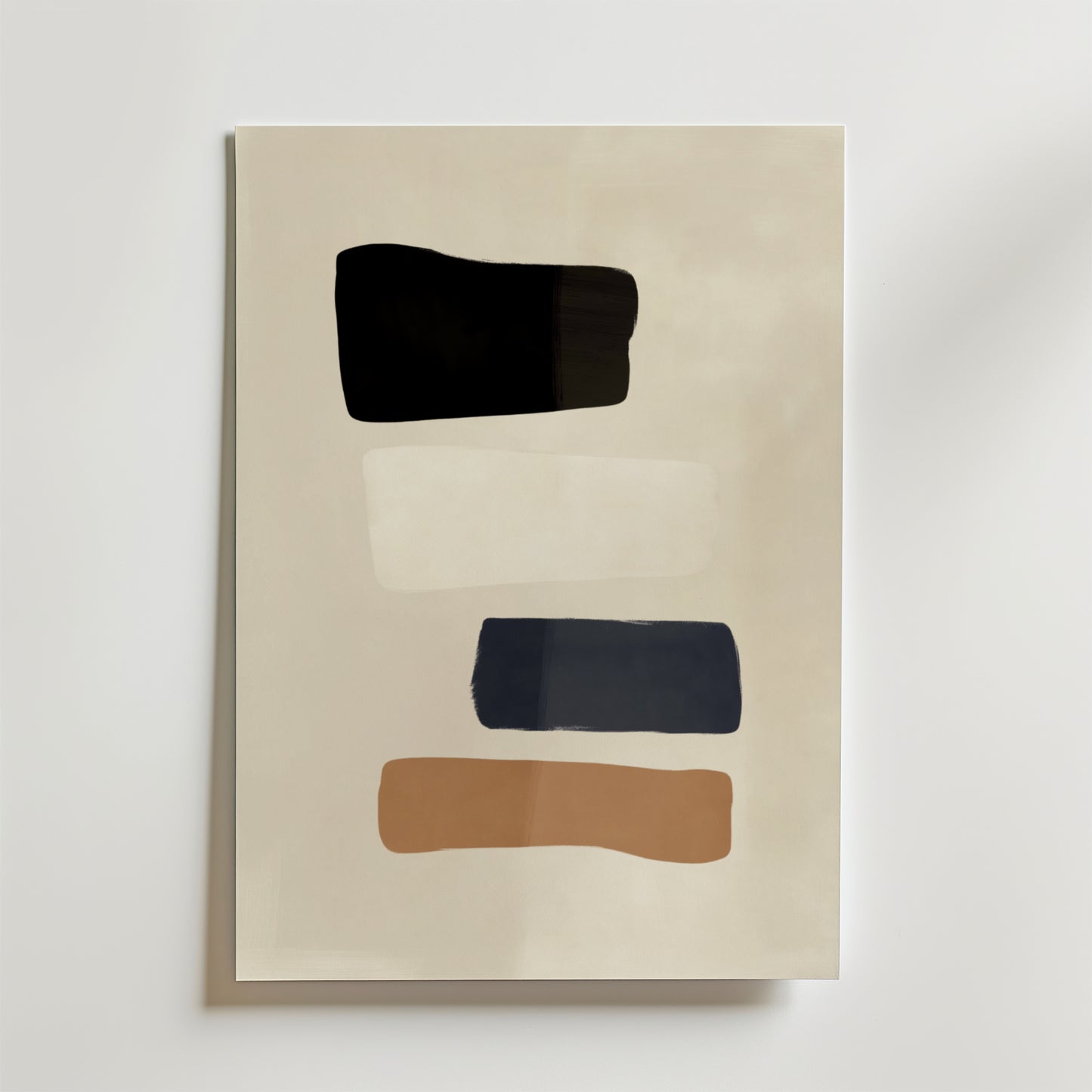 Earth Tone Blocks Poster