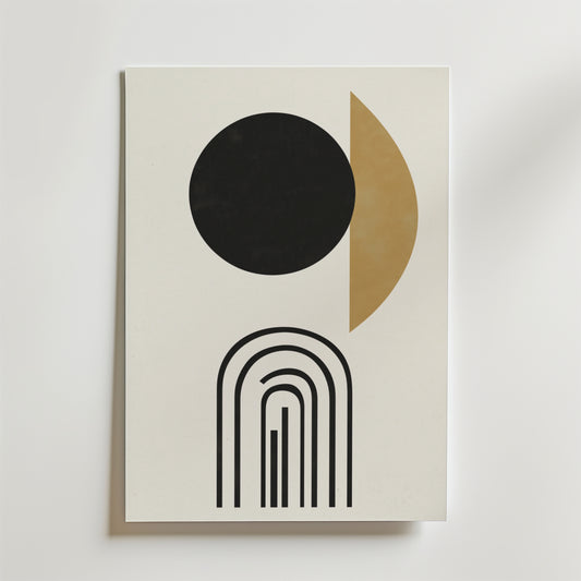Modern Celestial Forms Poster