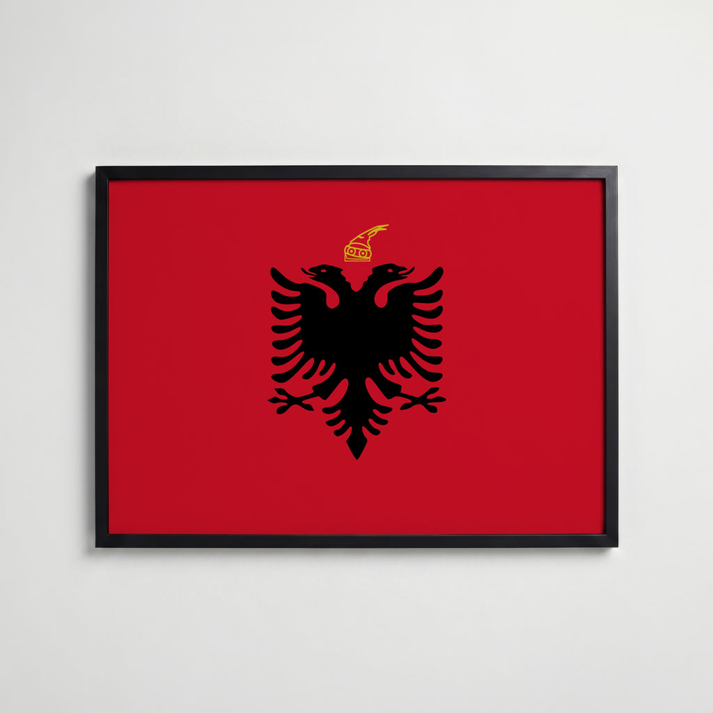 Albania National Flag Poster affisch – köp poster online – Bozetto väggdekoration
