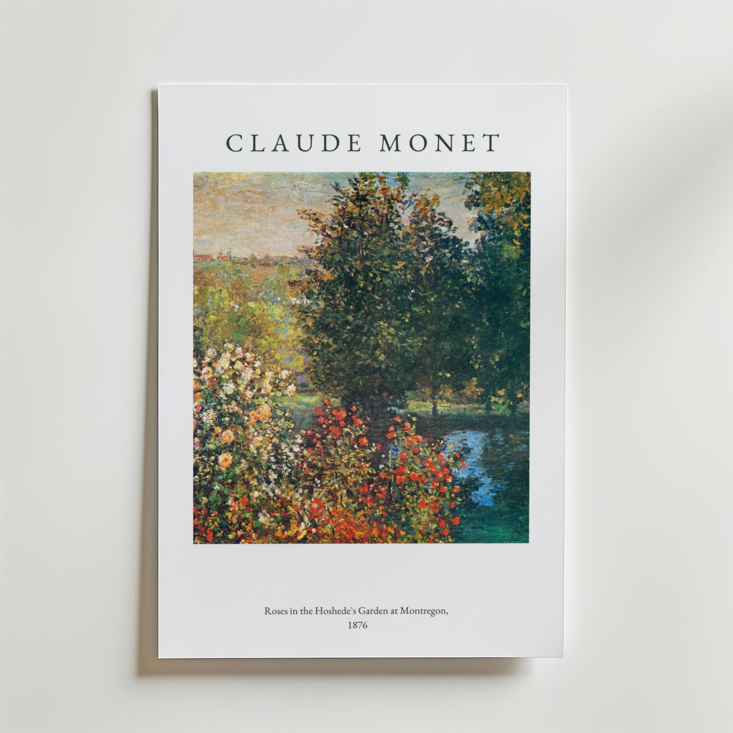 Claude Monet Garden At Montregon Poster