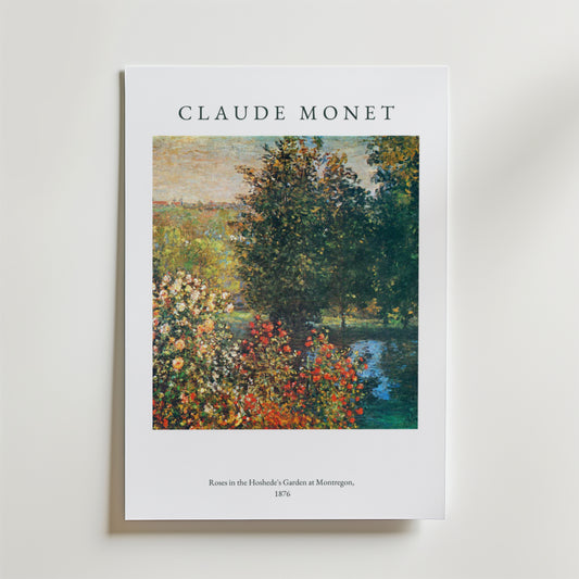 Claude Monet Garden At Montregon Poster