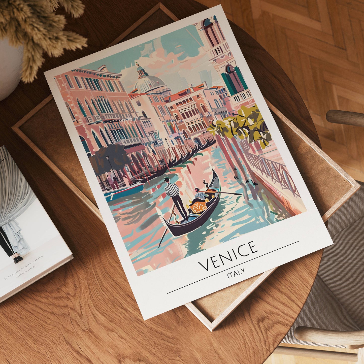 Venice Canal Reflections Poster