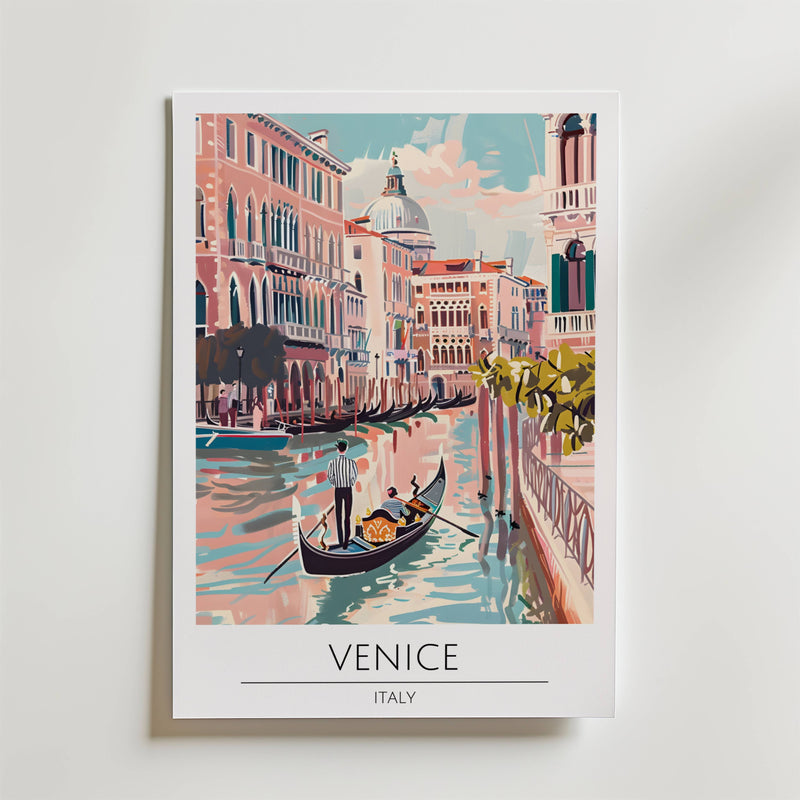 Venice Canal Reflections Poster