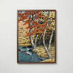 Autumn at Oirase Kawase Hasui Poster affisch – stilren väggdekoration – Bozetto posters