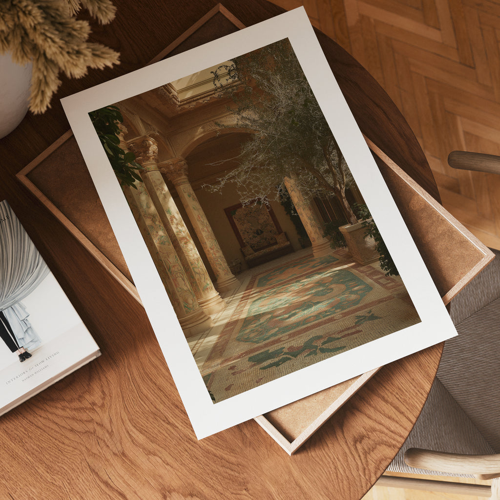 Mediterranean Courtyard Poster