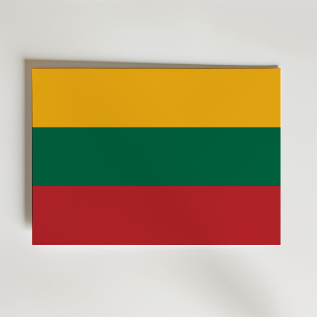 Lithuania National Flag Poster affisch – poster till väggdekoration – köp online hos Bozetto