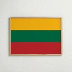 Lithuania National Flag Poster – poster väggdekoration inredning – Affischer hos Bozetto