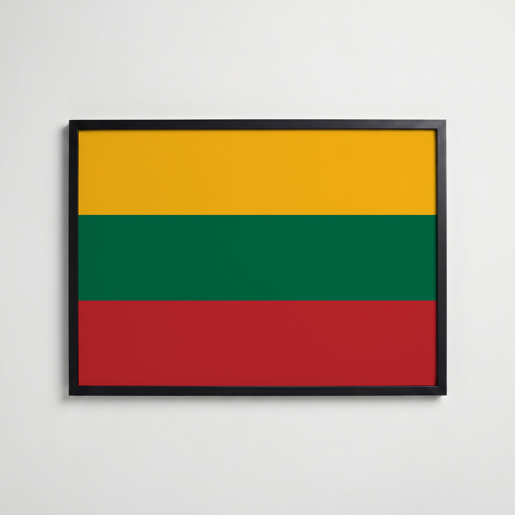 Lithuania National Flag Poster affisch – köp poster online – Bozetto väggdekoration