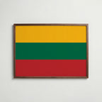 Lithuania National Flag Poster poster – väggdekoration för hemmet – köp hos Bozetto