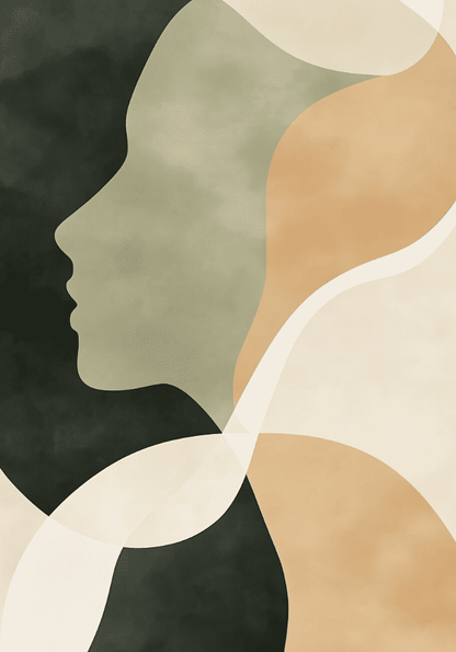 Abstract Face Shape No.2 Poster