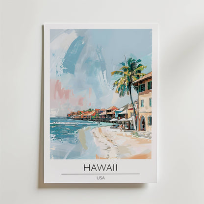 Hawaii Shoreline Escape Poster