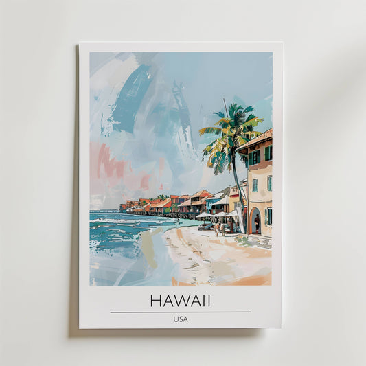 Hawaii Shoreline Escape Poster