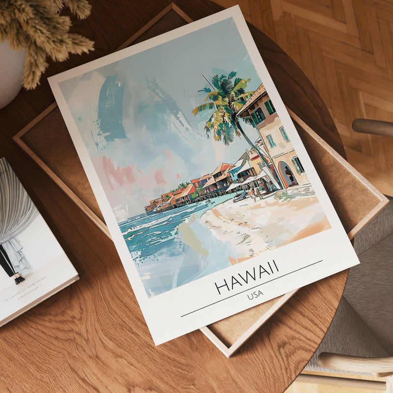 Hawaii Shoreline Escape Poster
