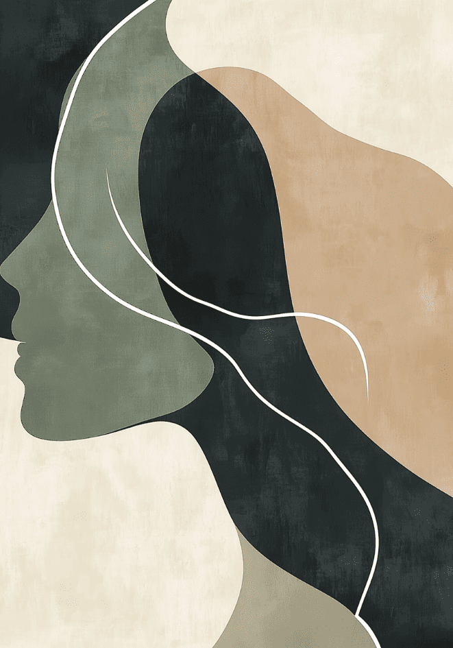 Abstract Face Shape No.2 Poster