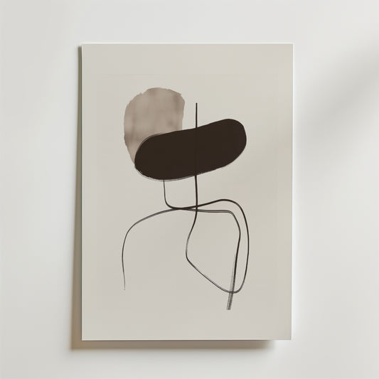 Geometric Silhouette Poster