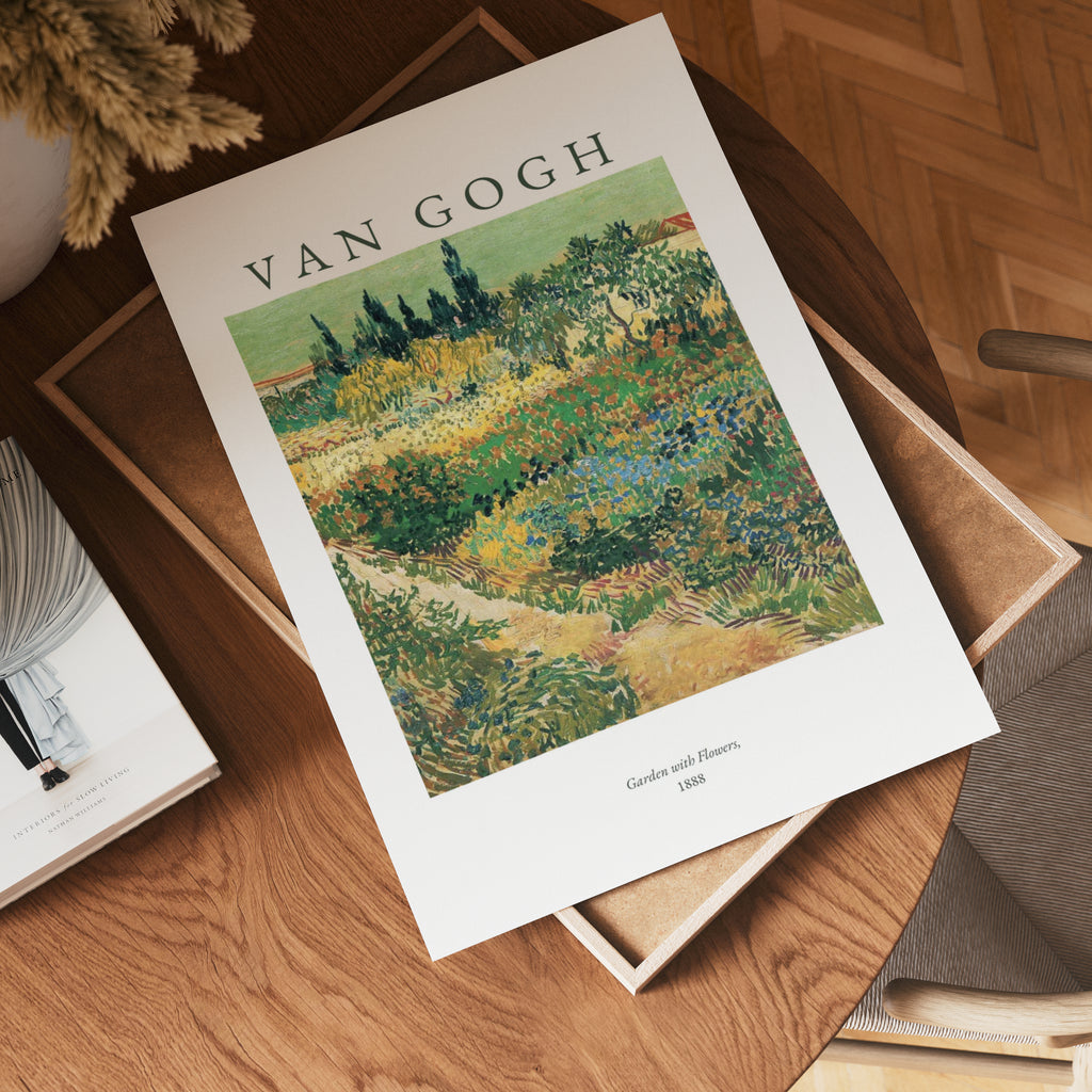 Van Gogh Garden With Flowers Poster
