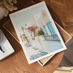 Mediterranean Bloom Alley Poster