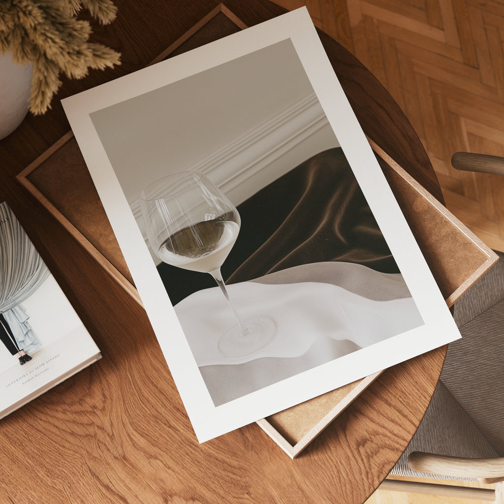 Elegance in Silence Drink Poster