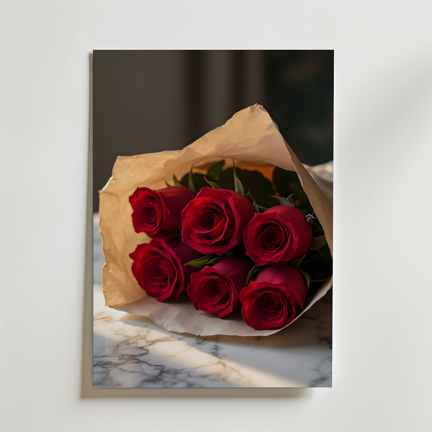 Red Rose Bouquet Poster