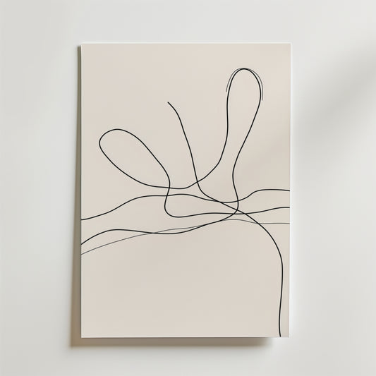 Free Flowing Lines Poster