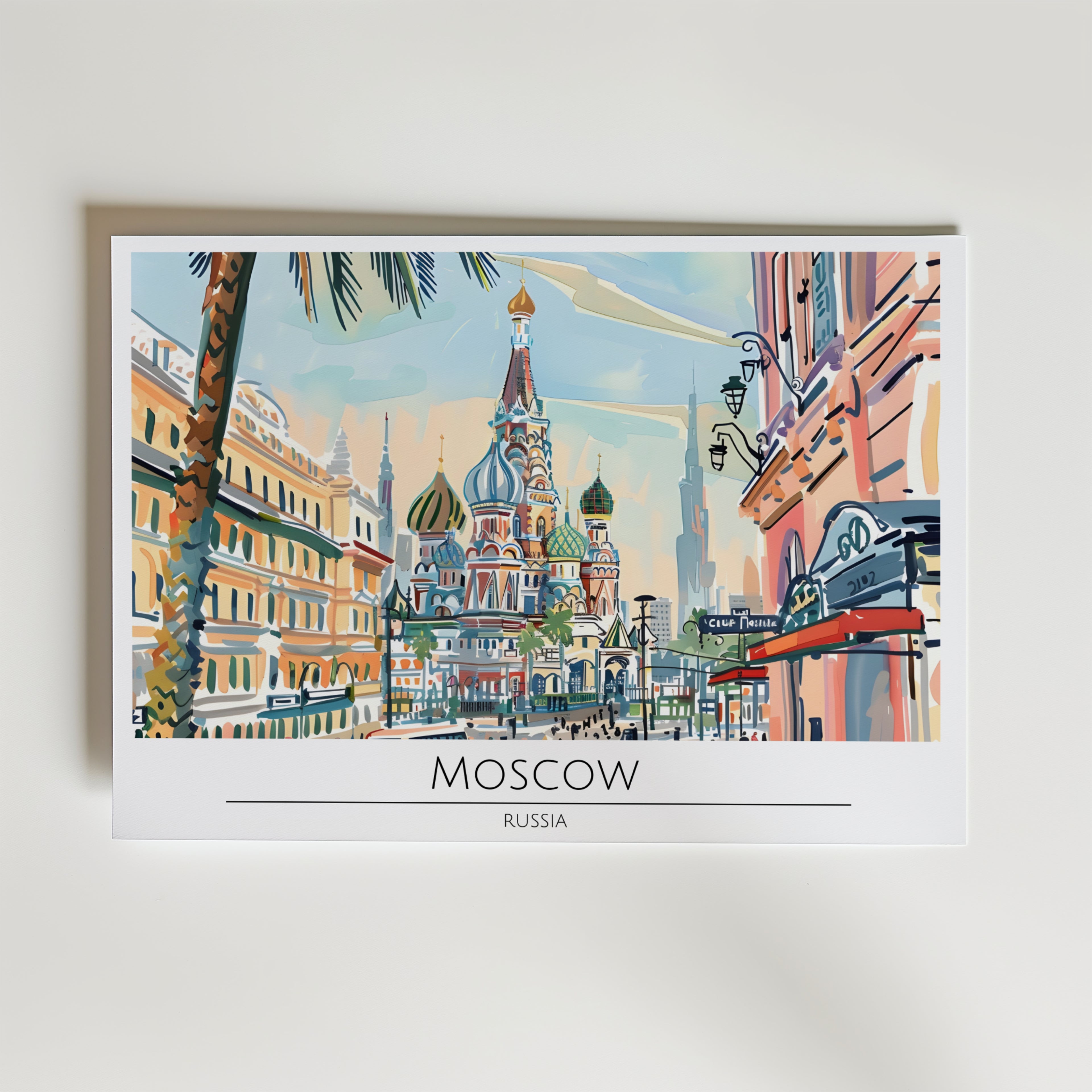 Moscow Cityscape Poster