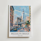 Brooklyn Bridge Cityscape Poster