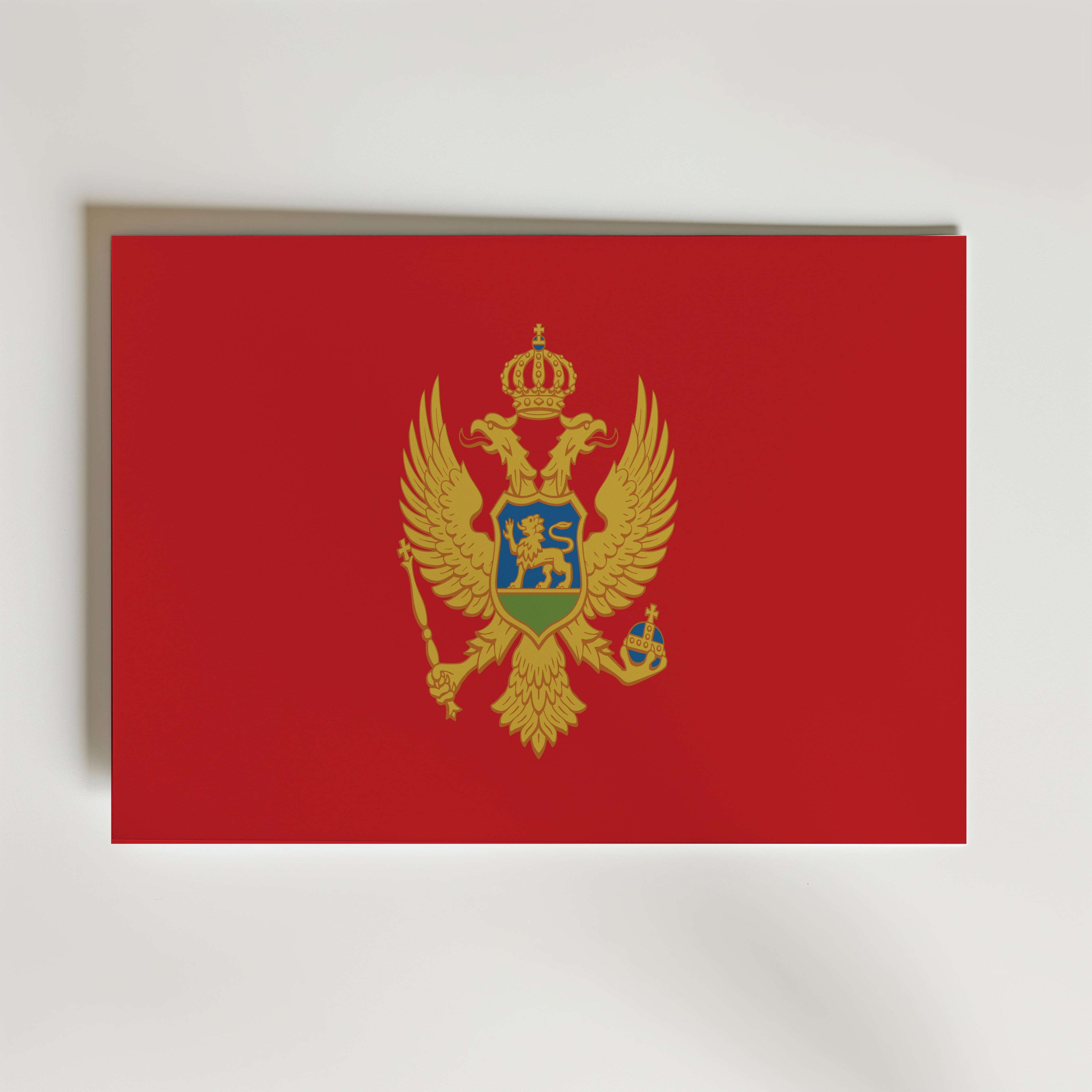 Montenegro National Flag Poster affisch – poster till väggdekoration – köp online hos Bozetto