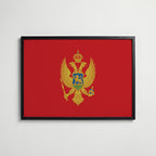 Montenegro National Flag Poster affisch – köp poster online – Bozetto väggdekoration