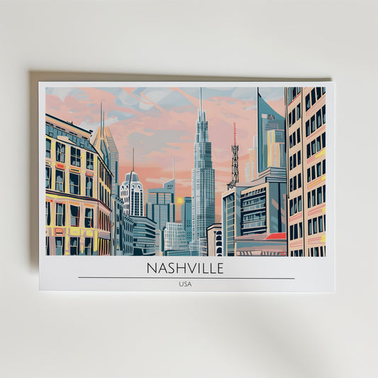 Nashville Skyline Poster