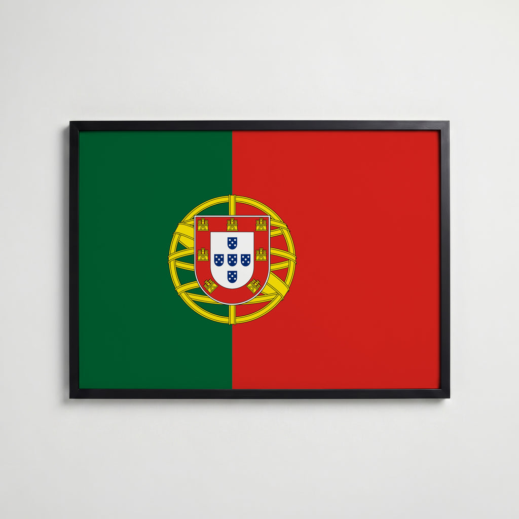 Portugal National Flag Poster affisch – köp poster online – Bozetto väggdekoration