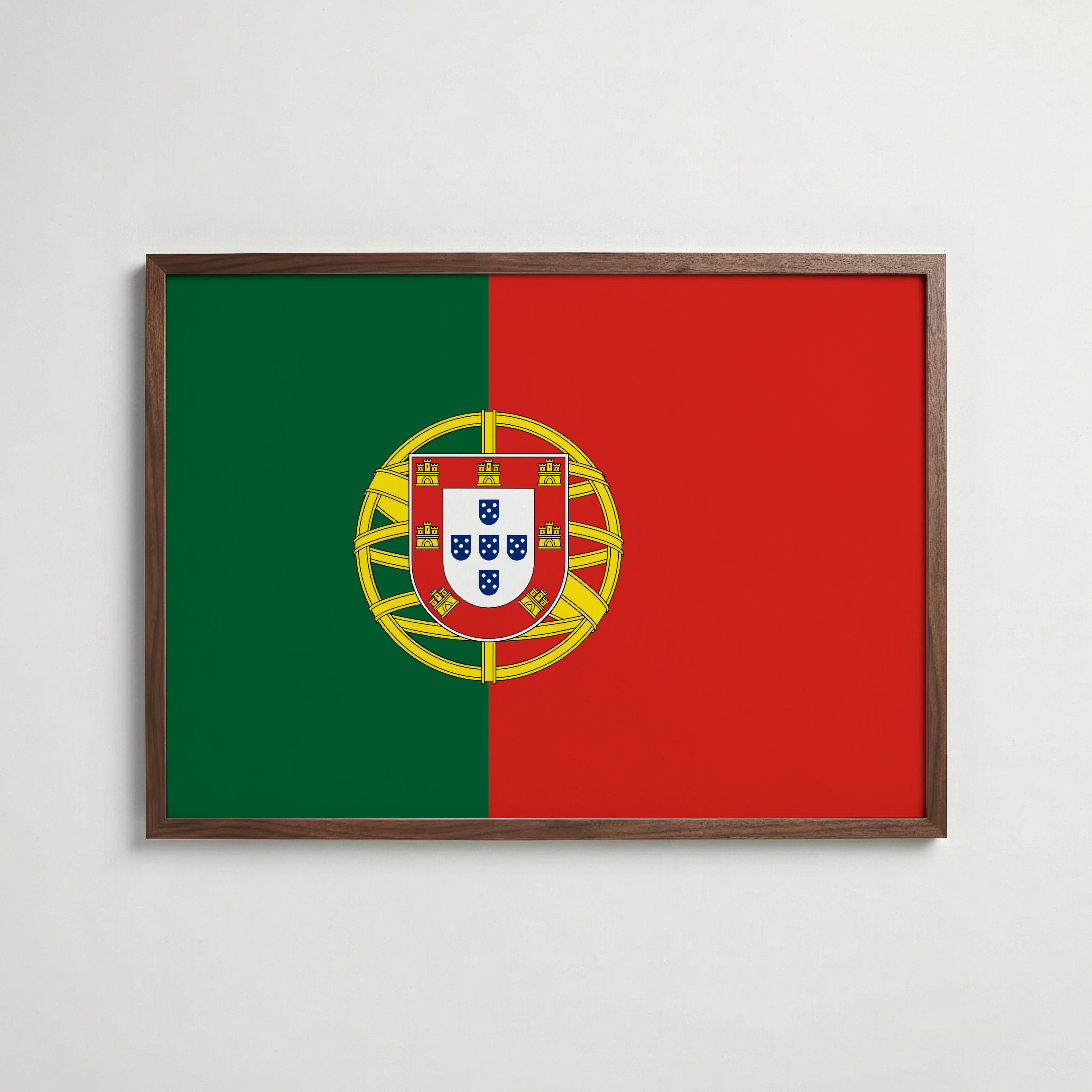 Portugal National Flag Poster poster – väggdekoration för hemmet – köp hos Bozetto