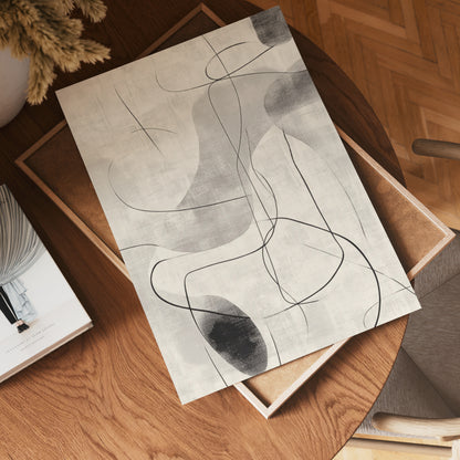 Monochrome Flow Poster