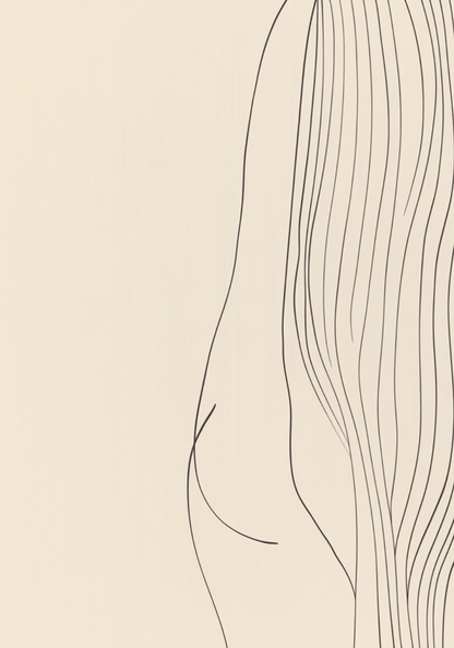 Minimal Nude Silhouette Poster