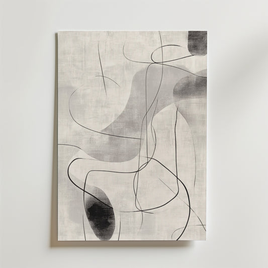 Monochrome Flow Poster