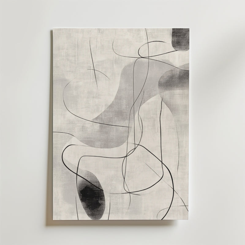 Monochrome Flow Poster