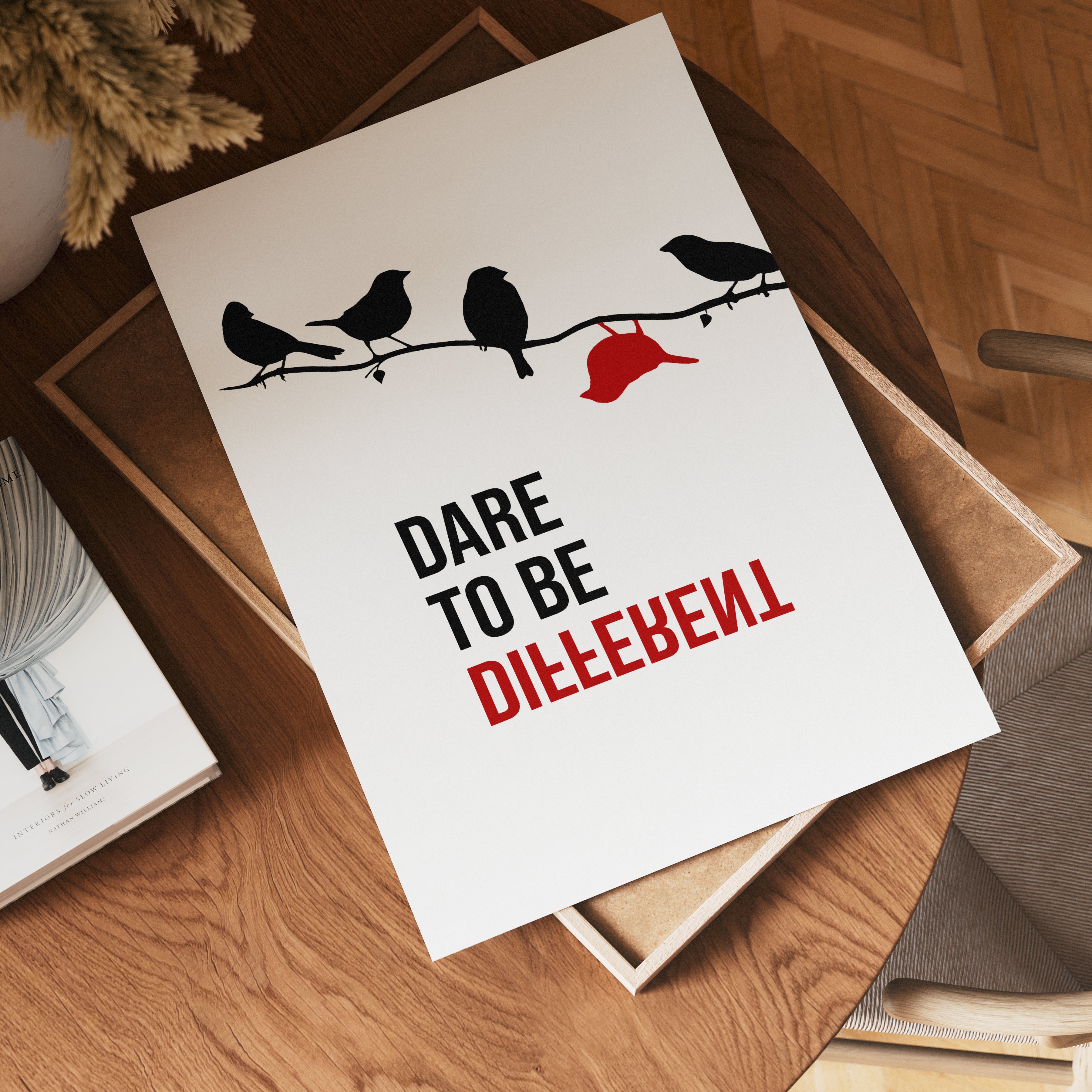 Dare To Be Different Poster – poster på vägg inredning