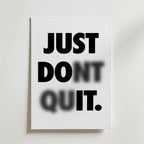 Just Do It Poster (Blur Edition) – En modern och lekfull poster med en visuell twist.