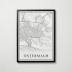 Östermalm Karta Poster