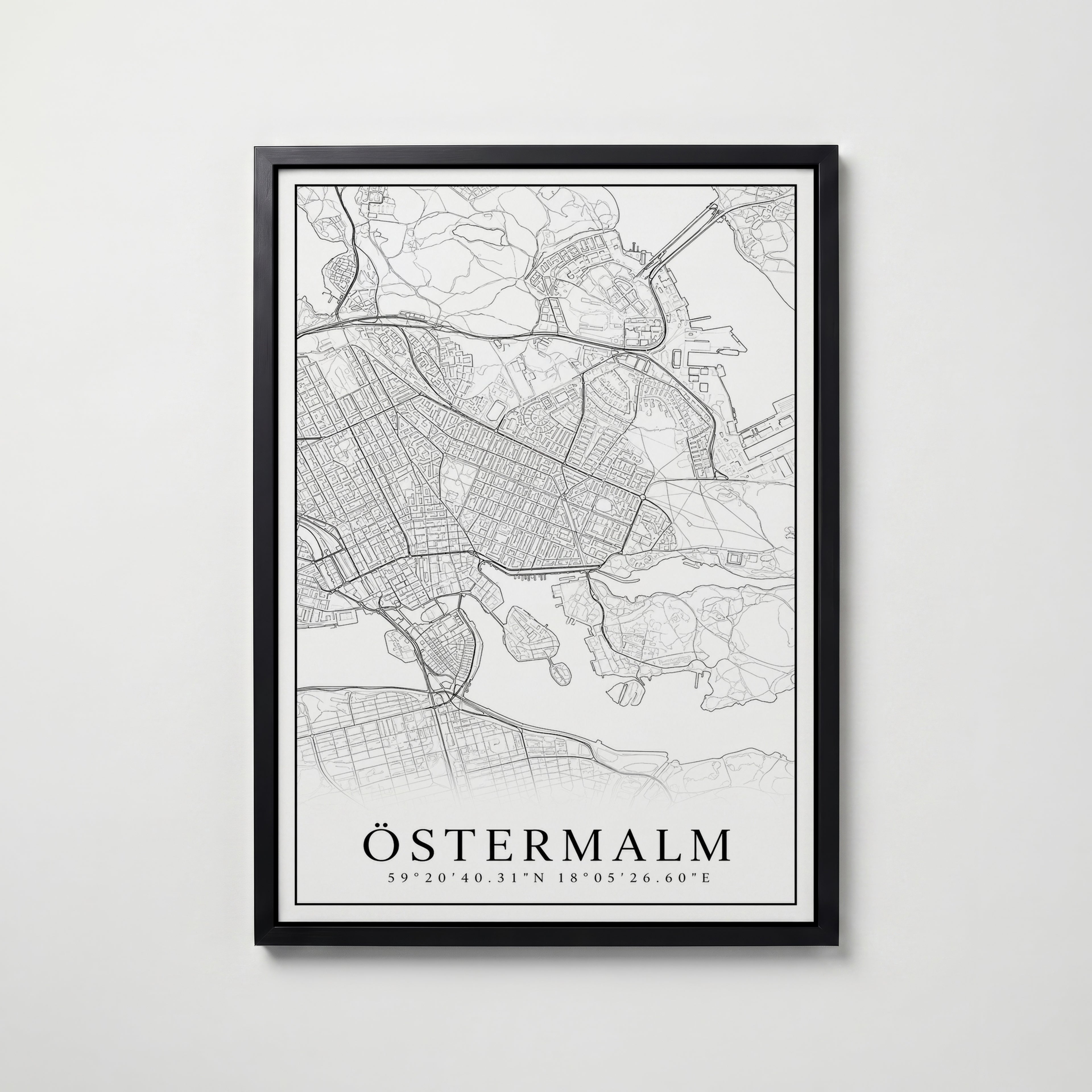 Östermalm Karta Poster