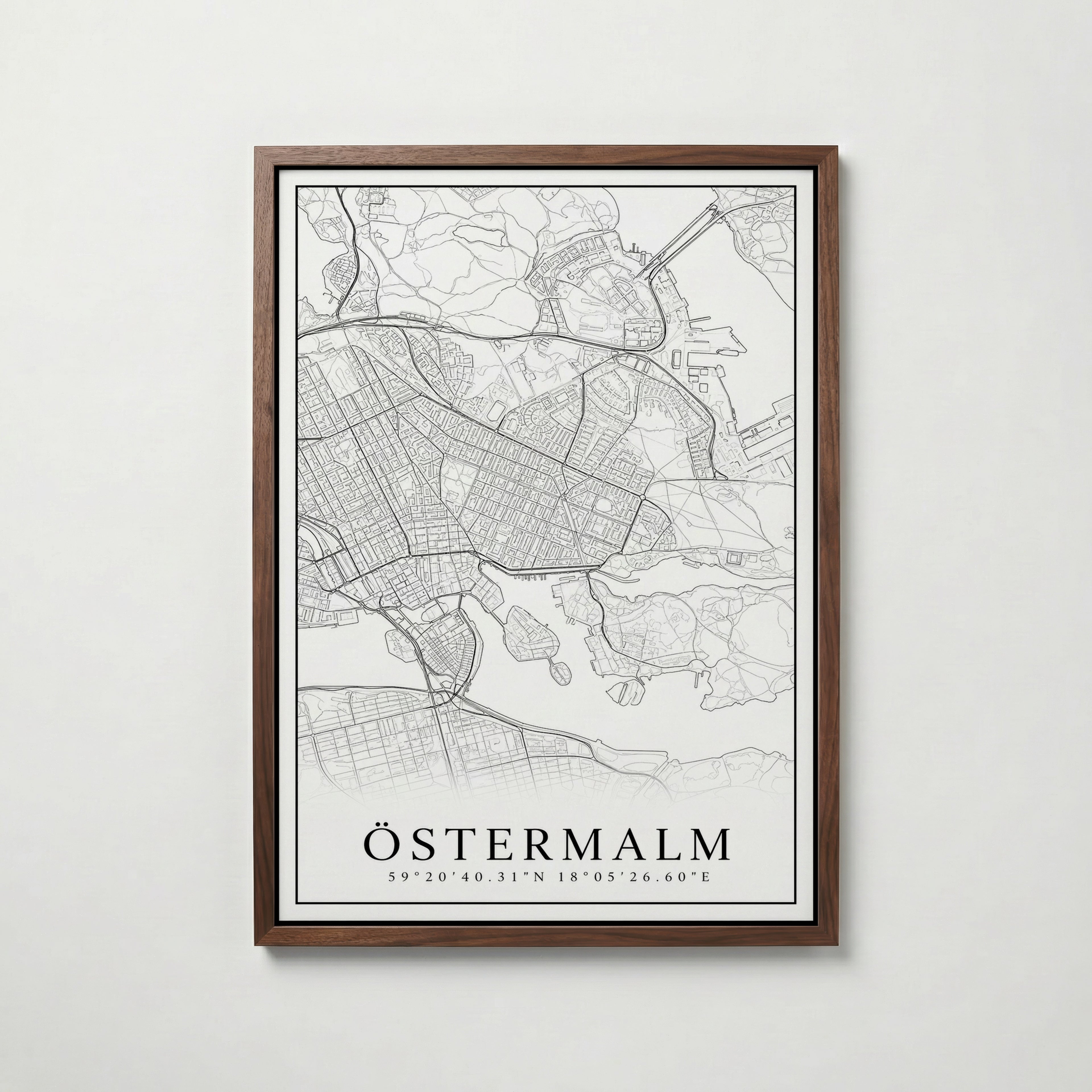 Östermalm Karta Poster
