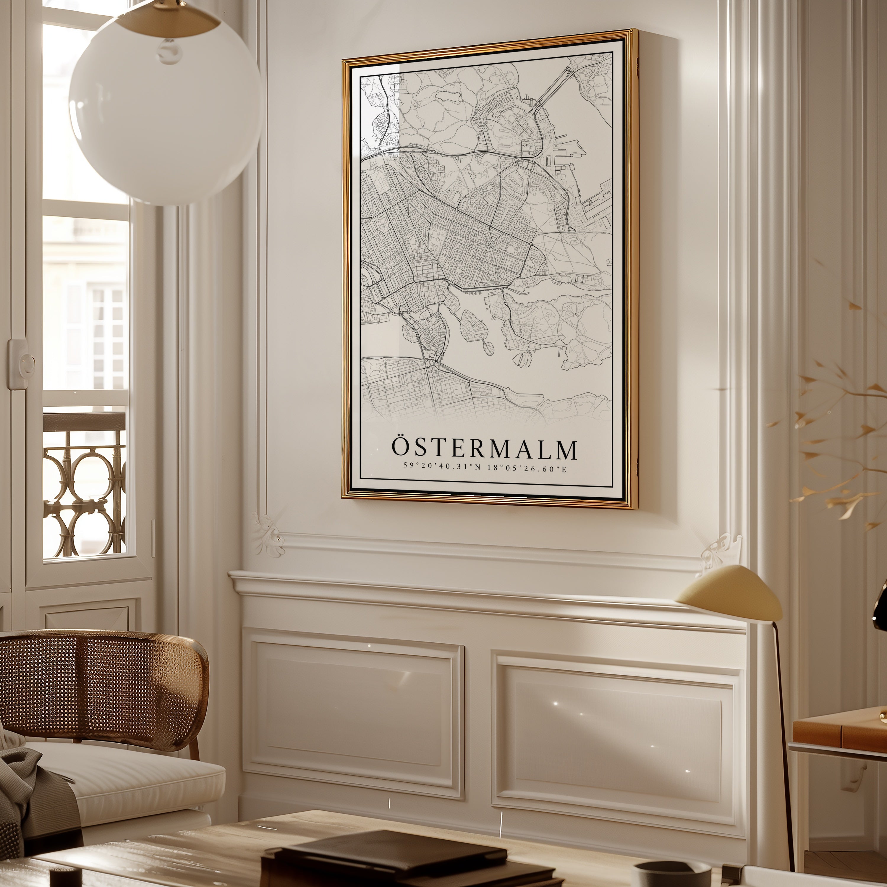 Östermalm Karta Poster