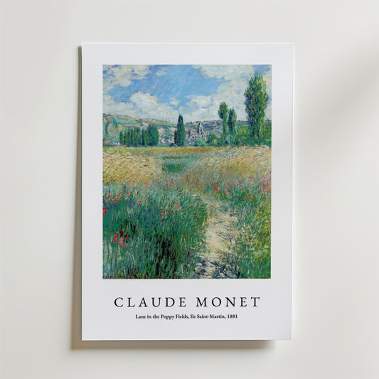 Claude Monet Lane In The Poppy Fields Posters