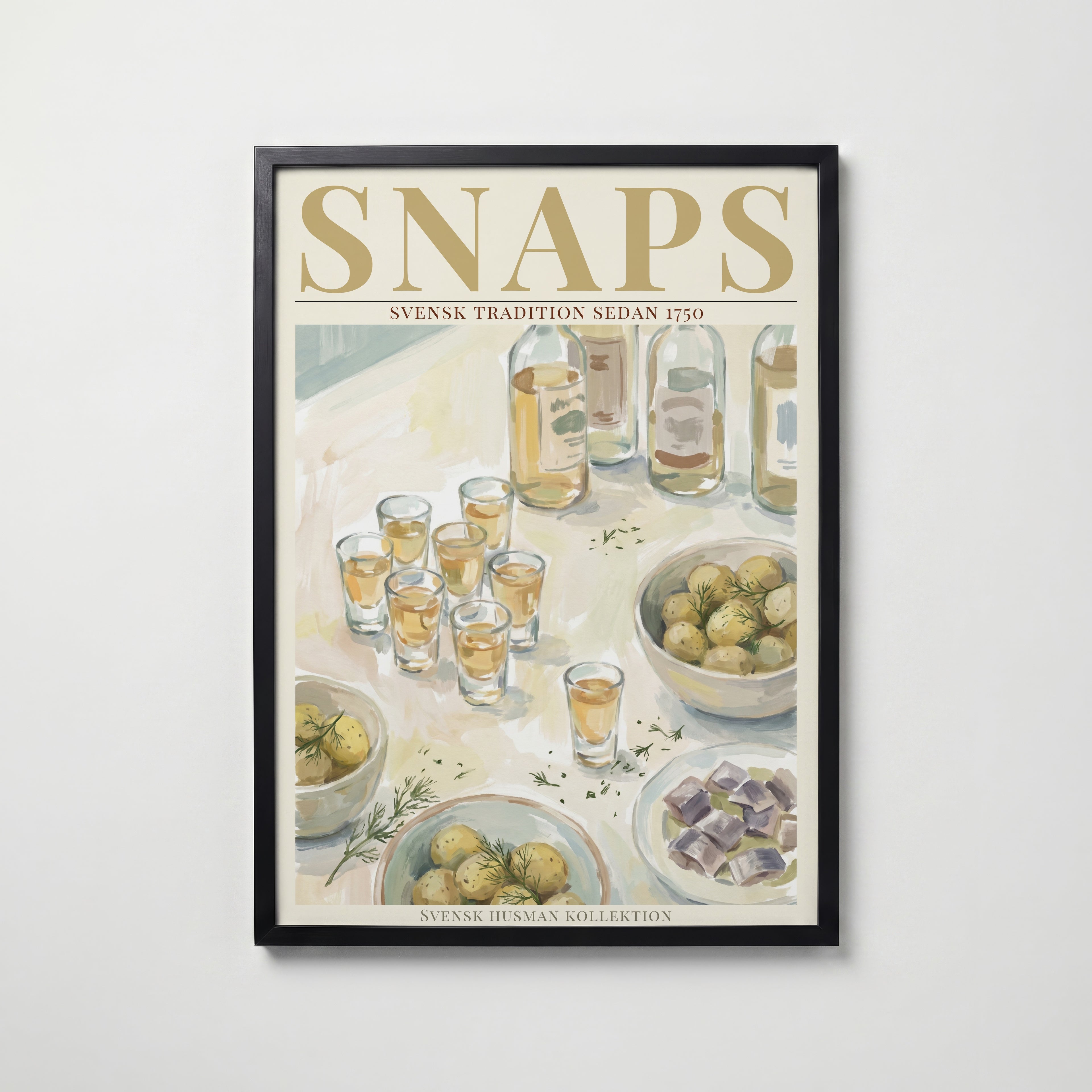 Snaps Poster affisch – stilren väggdekoration – Bozetto posters