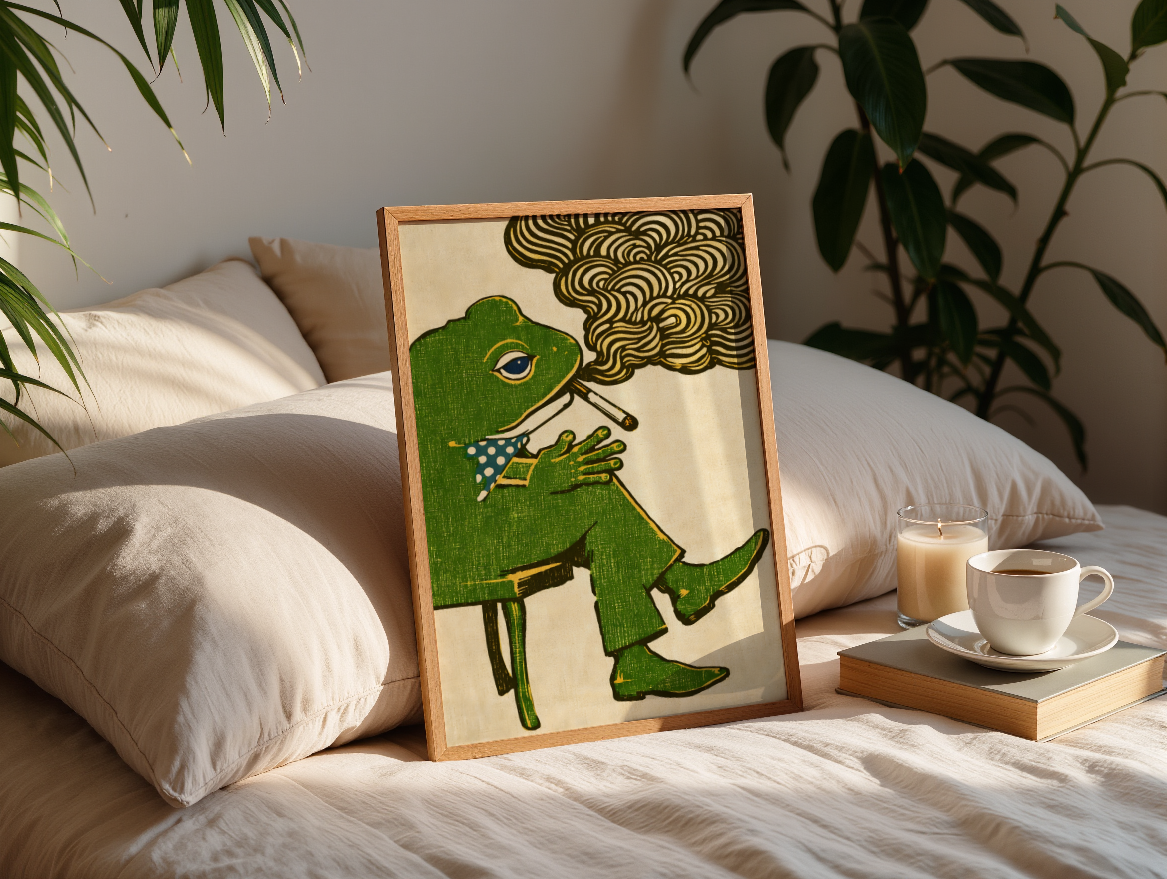 Dapper Frog Poster