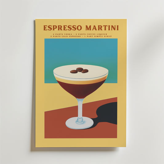 Espresso Martini Cocktail Poster
