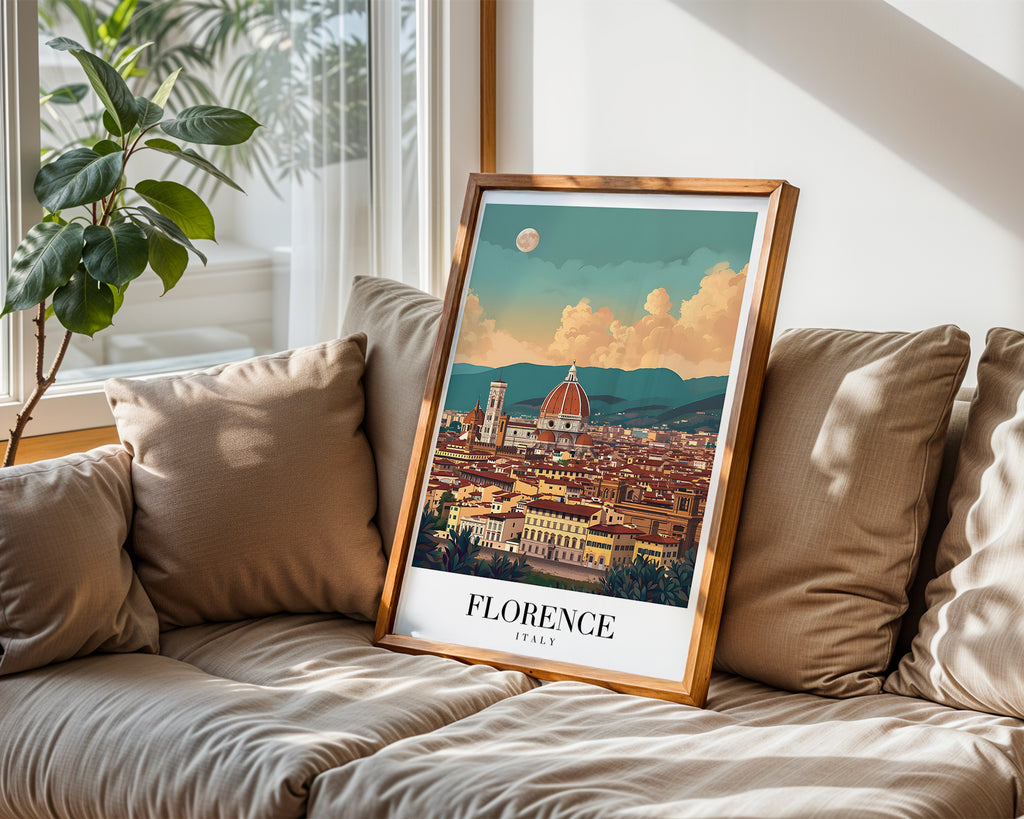Florence Beneath The Moon Poster